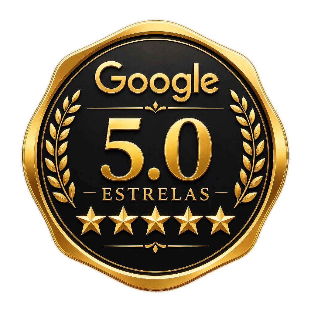 Avaliação 4.9 estrelas no Google
